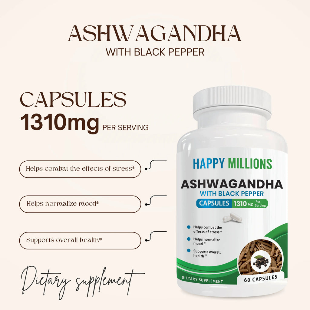 ASHWAGANDHA WITH BLACK PEPPER & LIVER SUPPORT - Natural Beauty