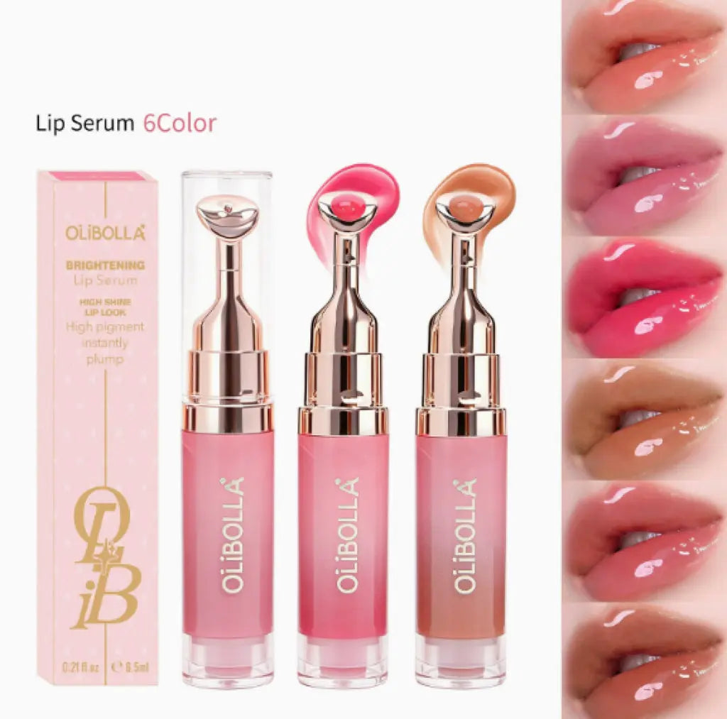 Metal-Tip Cooling Plumping Lip Gloss | Mirror-Shine Lip Serum with Hydrating, Fine-Line Smoothing & Volumizing Effect Flowpallet