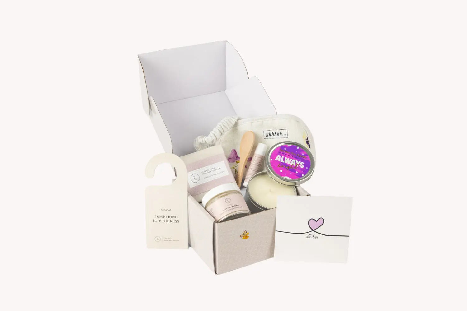 Natural bath and body gift set, Thank you gift box - AP - Natural Beauty