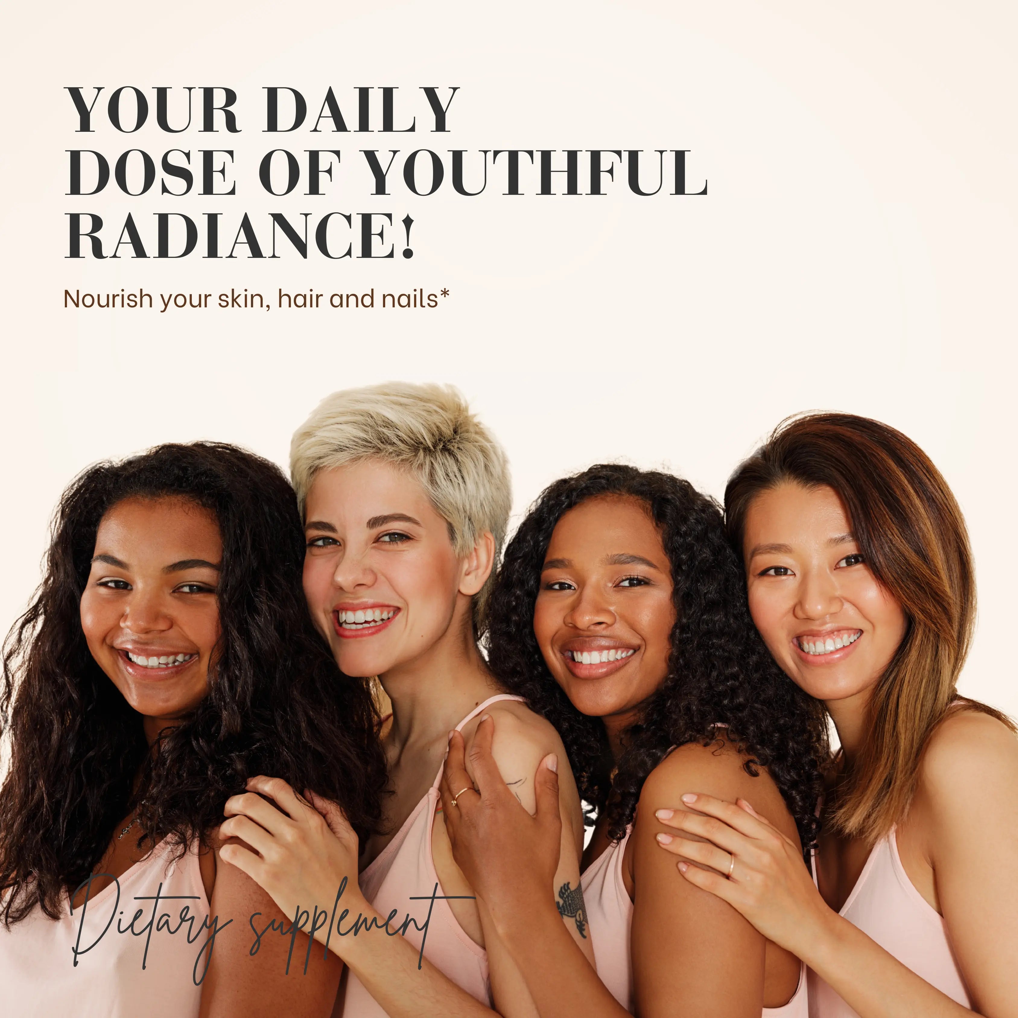 ASHWAGANDHA WITH BLACK PEPPER & COLLAGEN COMPLEX - Natural Beauty