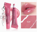 Glossy Lip Glaze Serum | Hydrating Non-Sticky Liquid Peptide Lip Gloss, Easy-Pigment High-Shine Color Lip Treatment Flowpallet