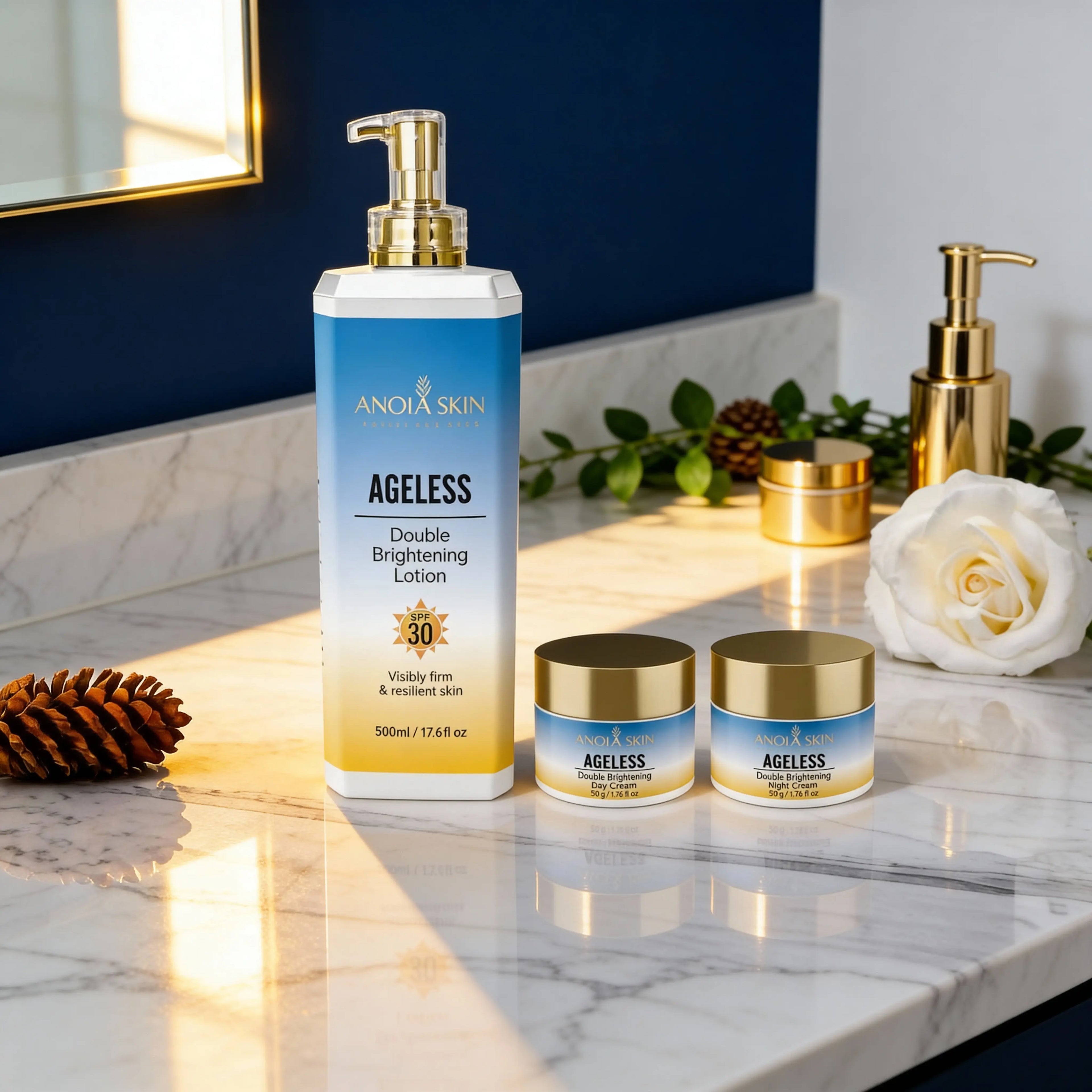 Ageless Double Brightening Anti-aging Set ANOLA SKIN