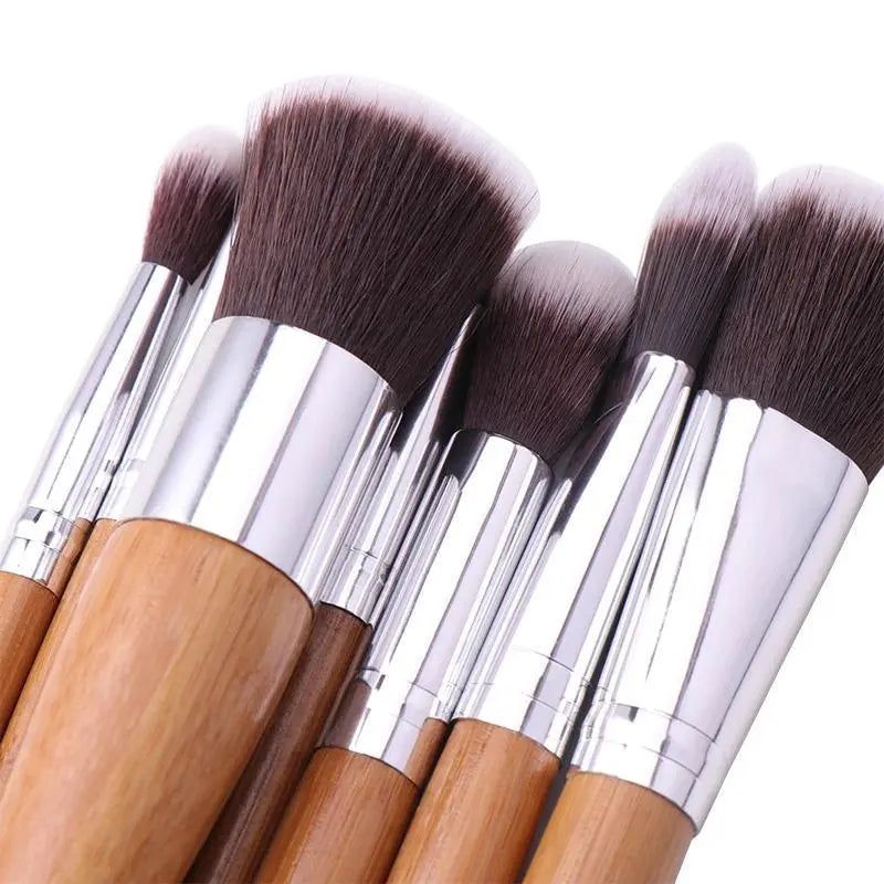 Lucky Beauty Bamboo Brush Set of 11 pcs Salmon Lucky
