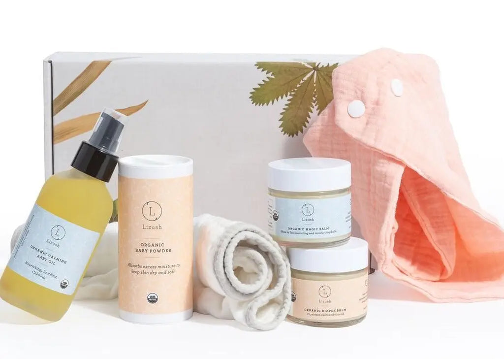 Organic full care new baby gift set - welcome little one! - Natural Beauty