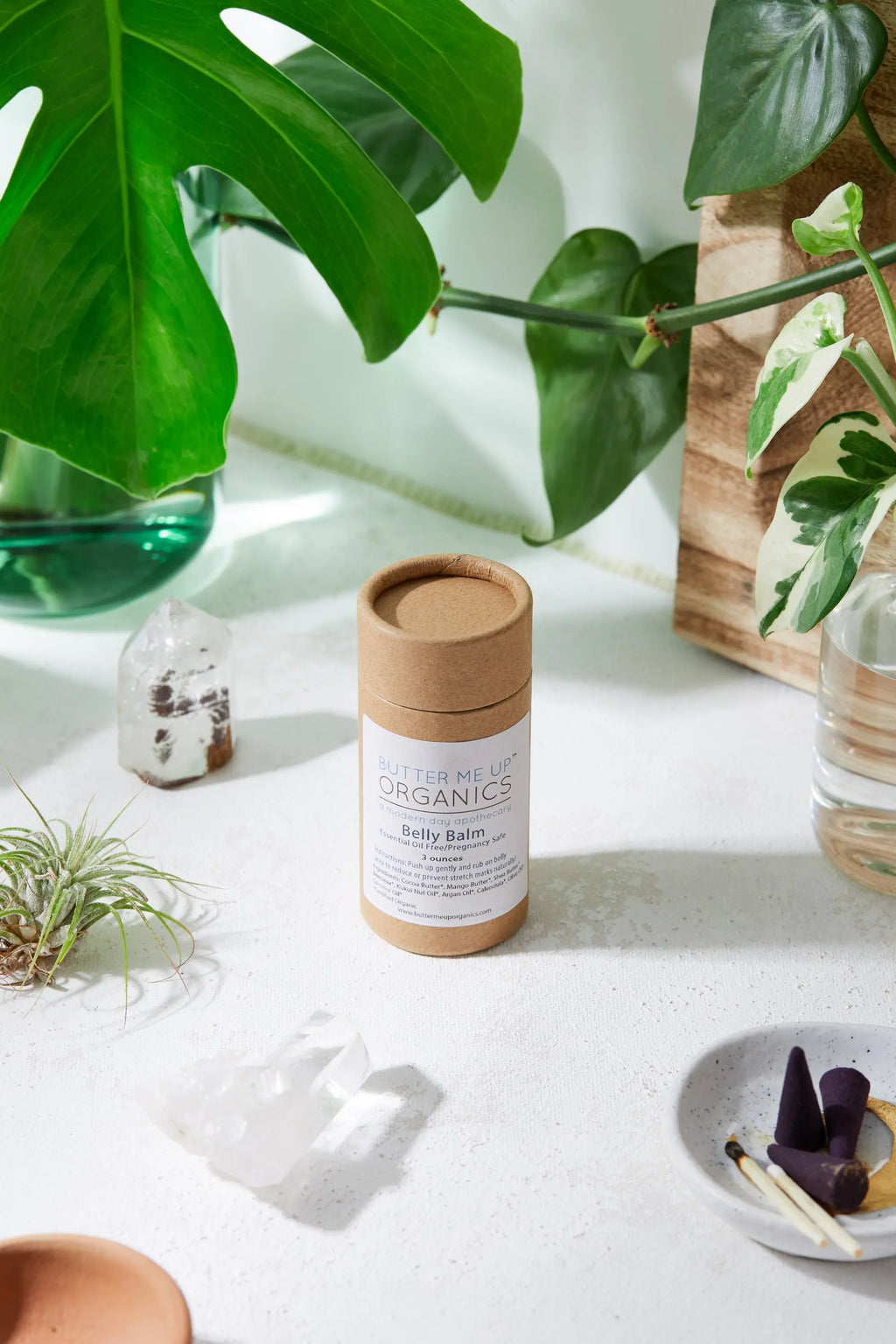 Belly Balm / Organic Pregnancy Balm / Strech Mark Balm White Smokey