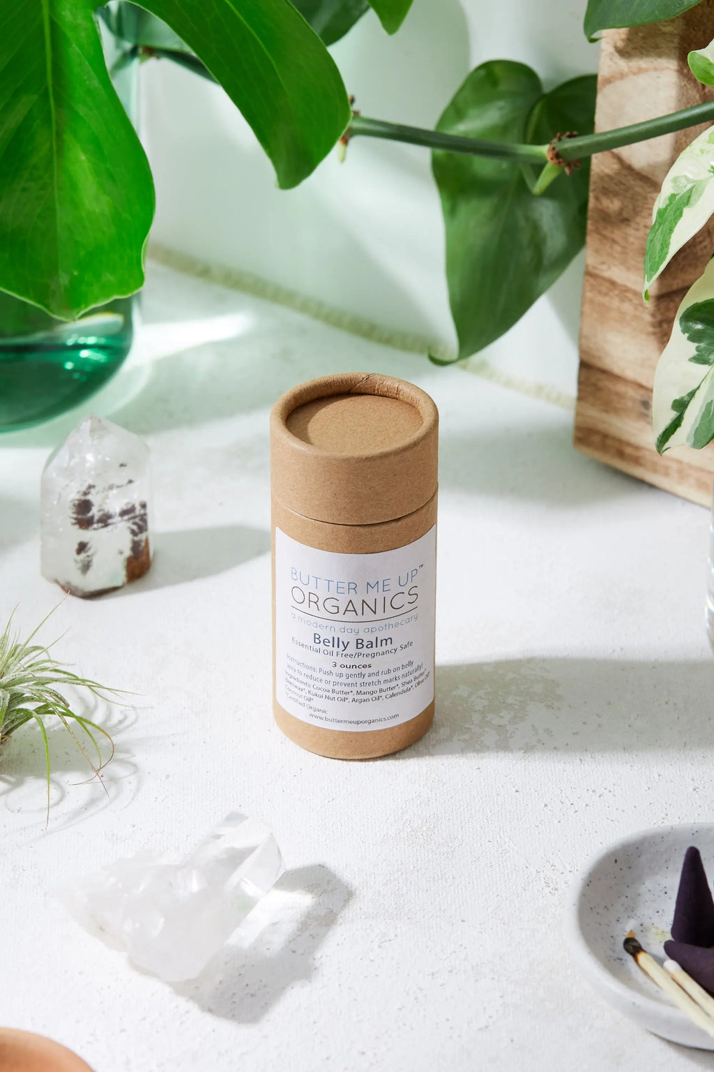 Belly Balm / Organic Pregnancy Balm / Strech Mark Balm White Smokey