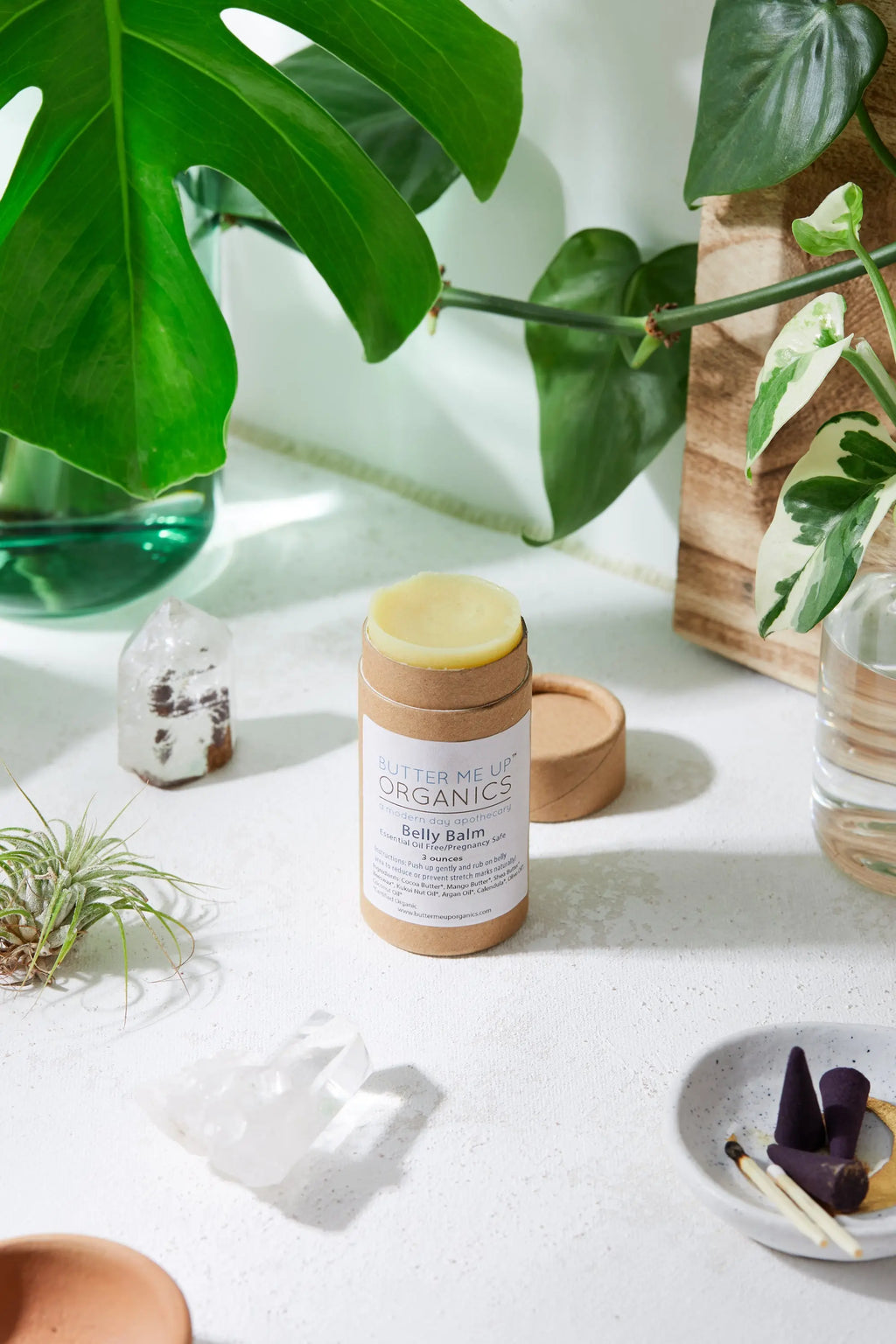 Belly Balm / Organic Pregnancy Balm / Strech Mark Balm White Smokey