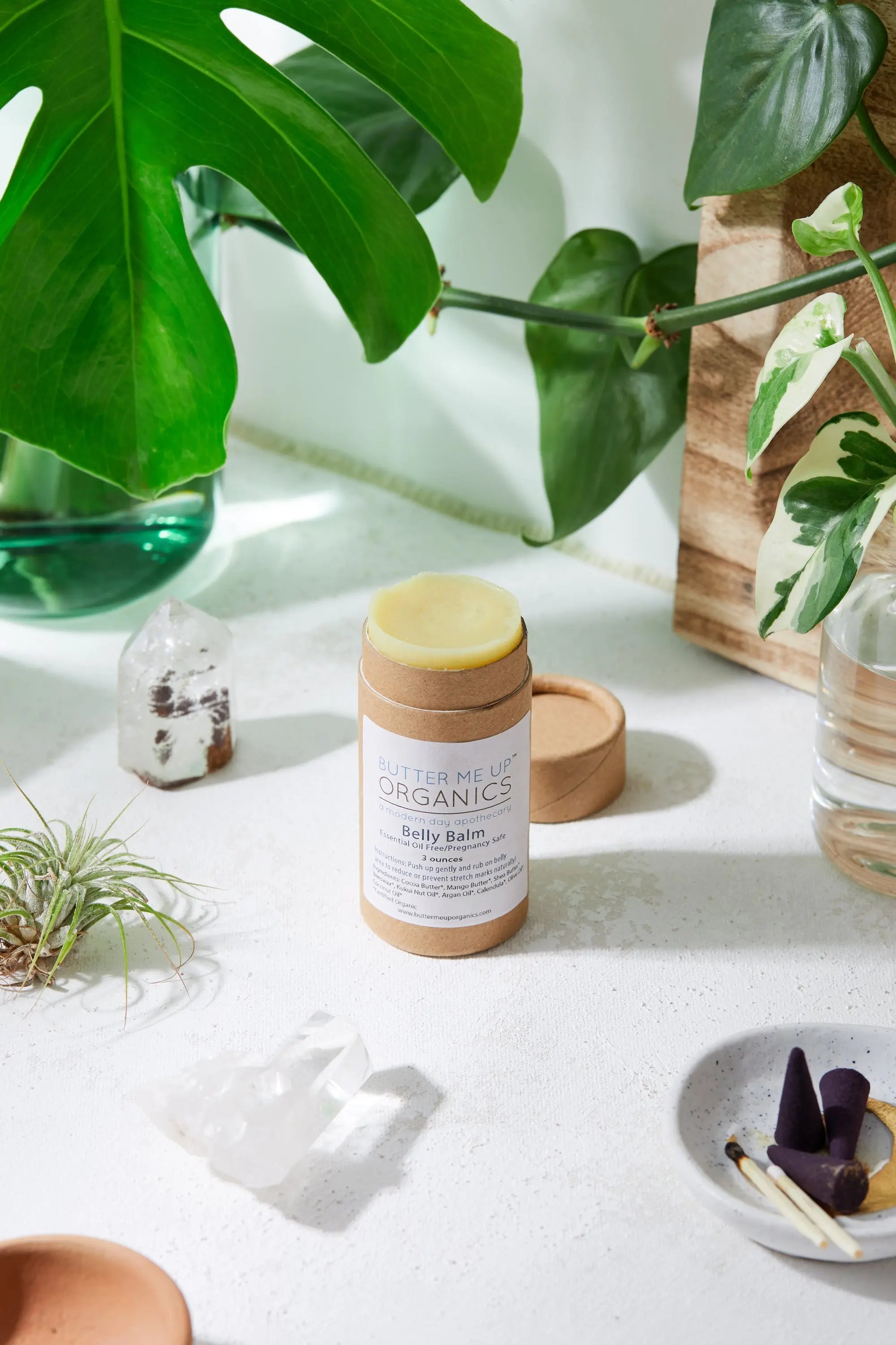 Belly Balm / Organic Pregnancy Balm / Strech Mark Balm White Smokey