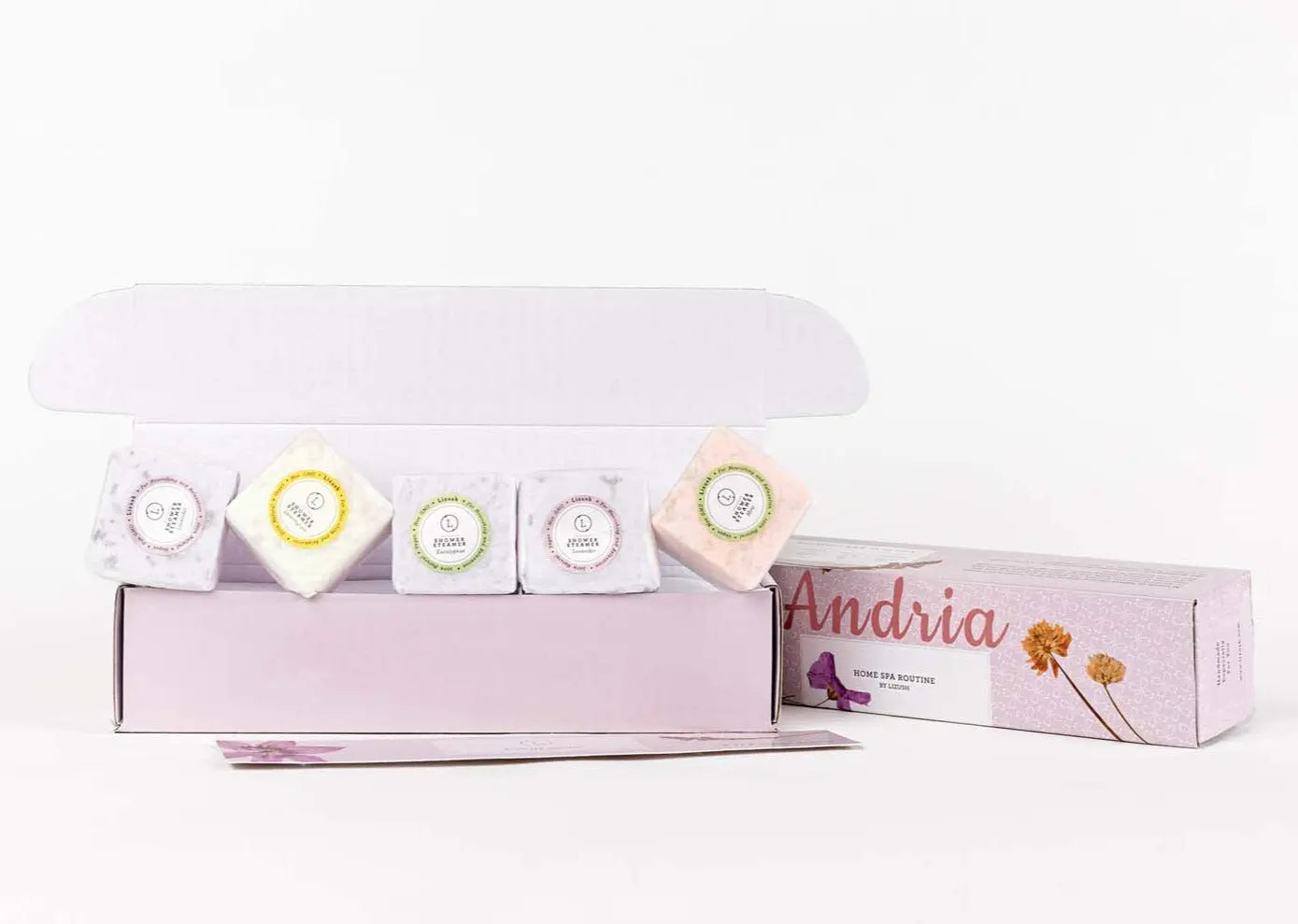 Mixed scents Shower Steamers Gift Set - 5 Big Fizzies, Cheer Up Package - Natural Beauty
