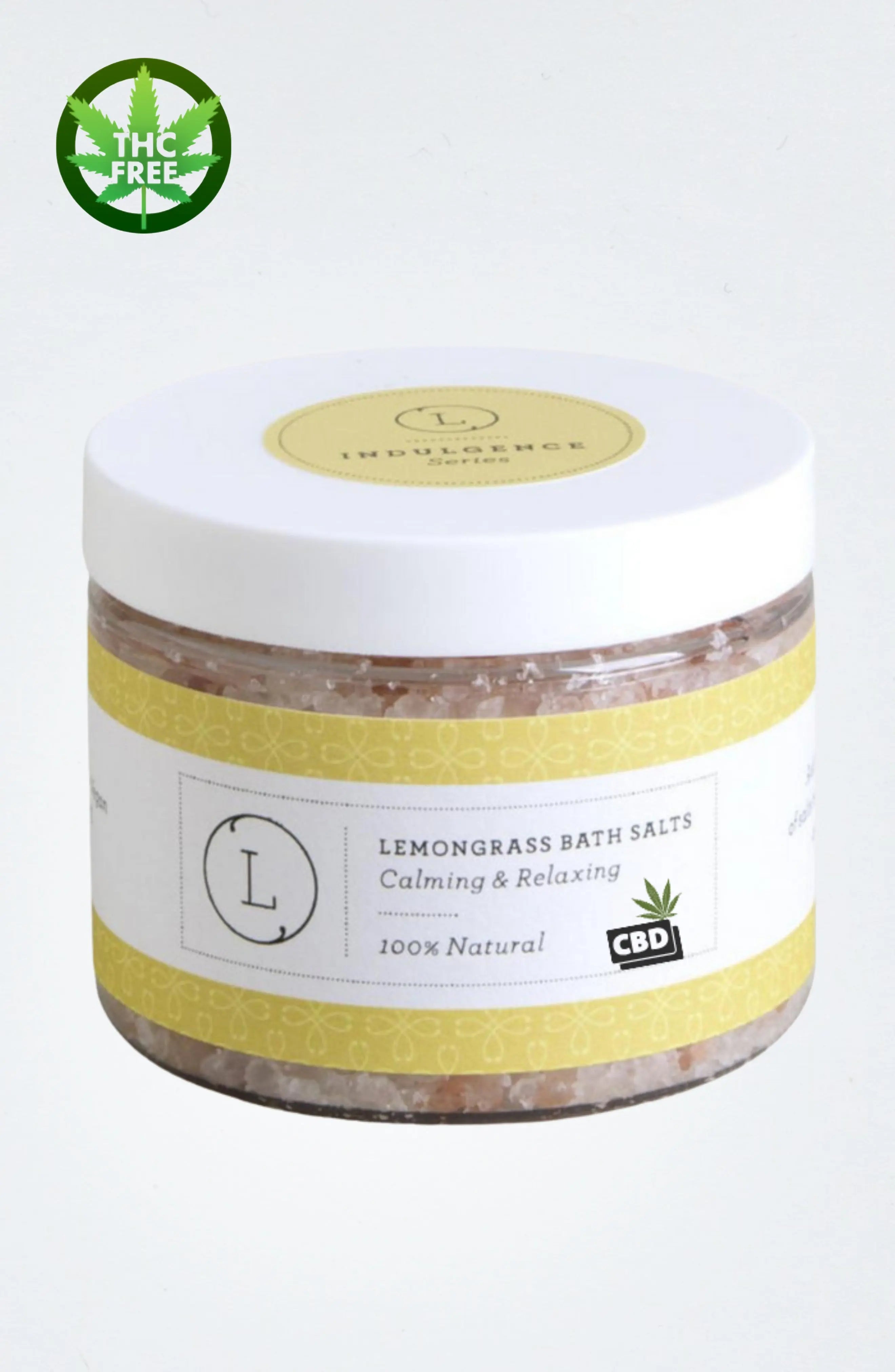 CBD Grapefruit Natural Bath Salt Soak with CBD. Made with Dead sea, Epsom and Himalayan salts (THC free) - Natural Beauty