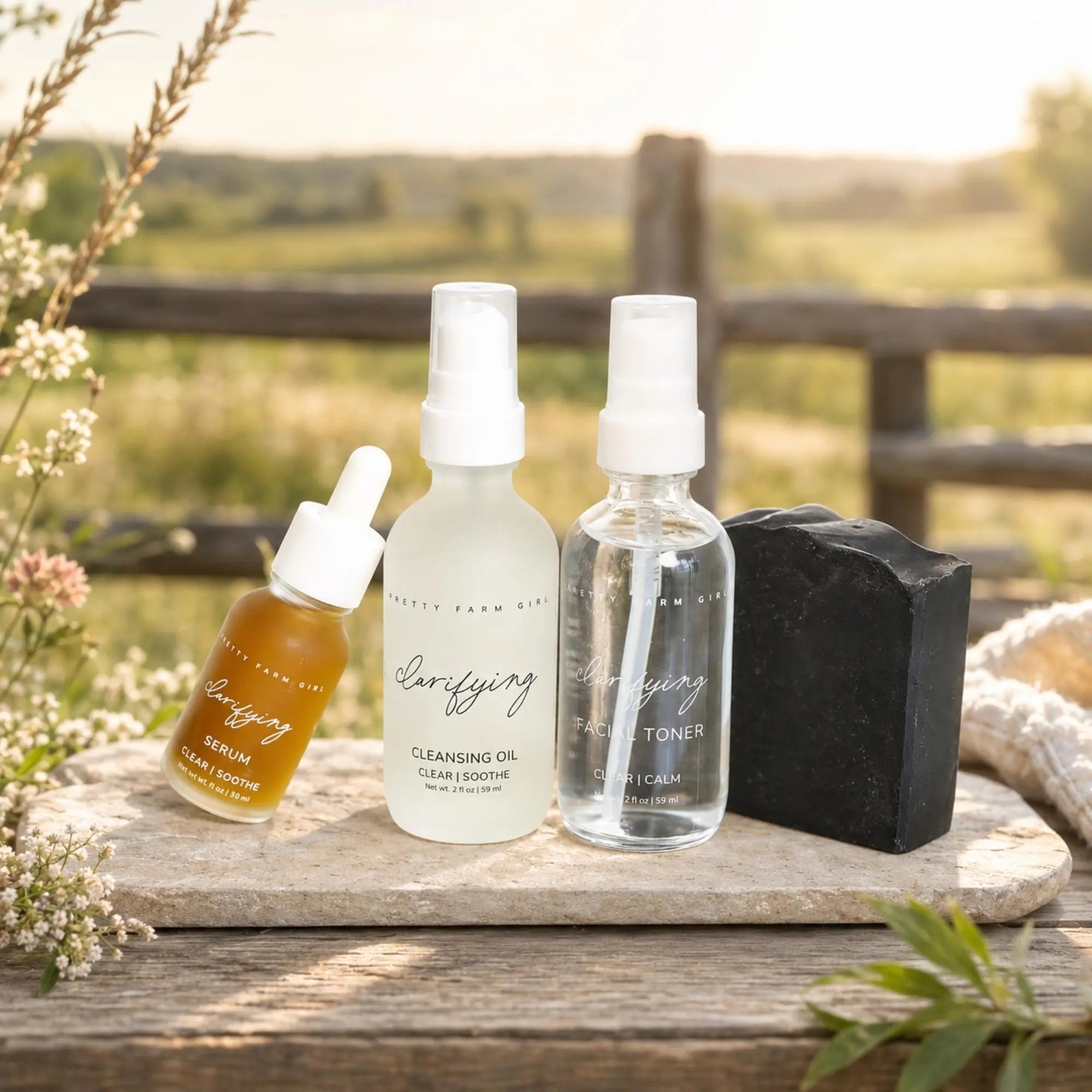 Clarifying Kit for Acne Prone Skin Pretty farm girl