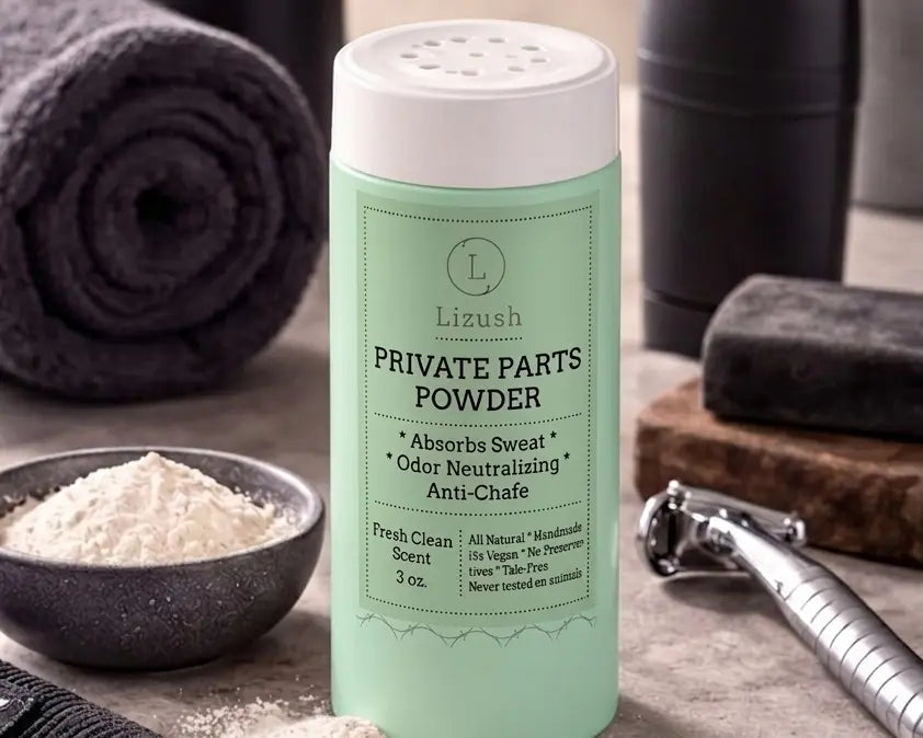 Talc-Free Intimate Body Powder – Natural Anti-Chafing Powder, Set of 2 - Natural Beauty