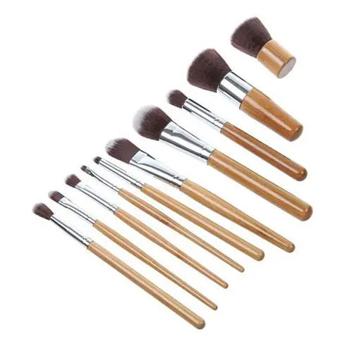 Lucky Beauty Bamboo Brush Set of 11 pcs Salmon Lucky