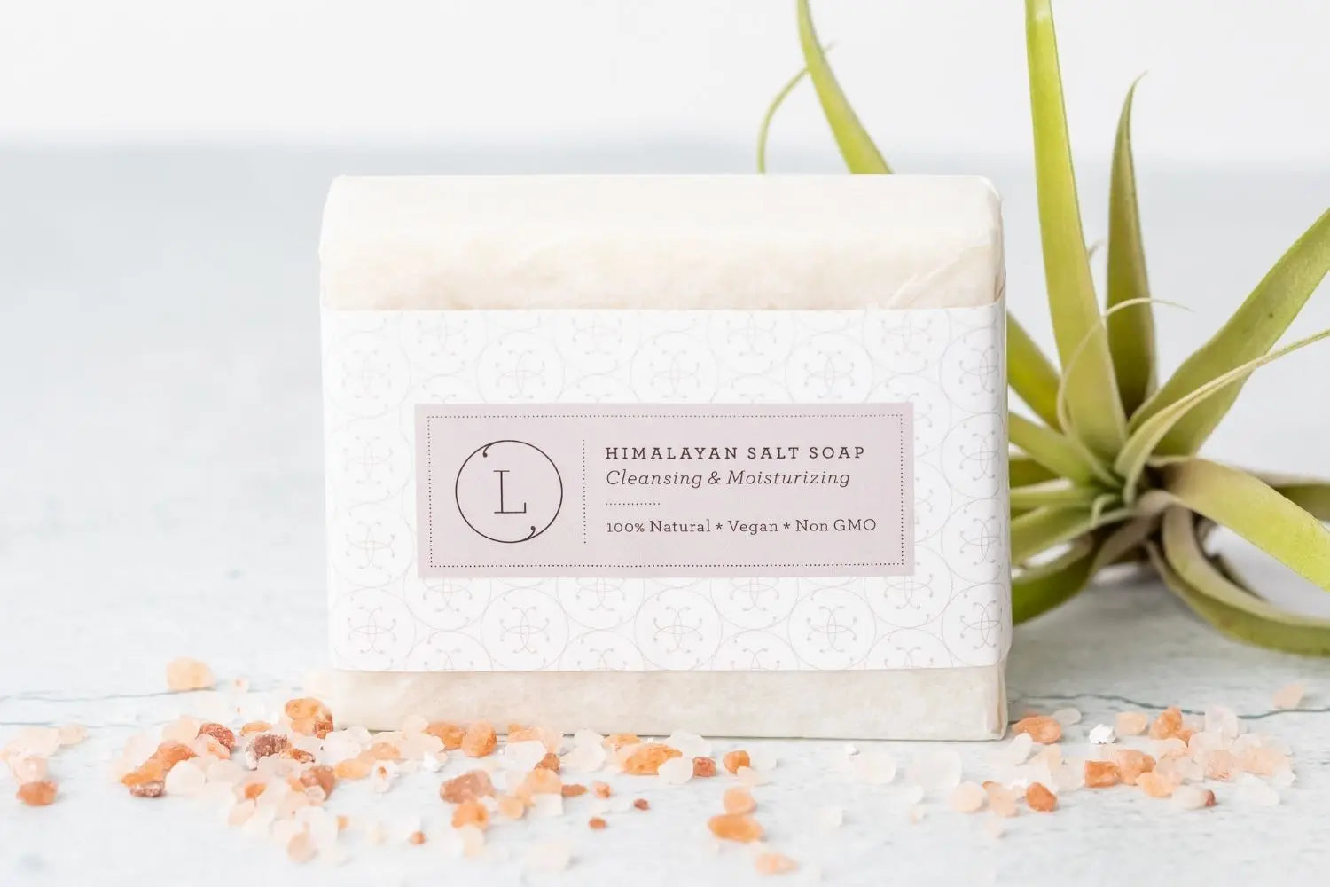 Himalayan Salt Soap Bars – Natural Unscented Vegan Set of 2 - Natural Beauty