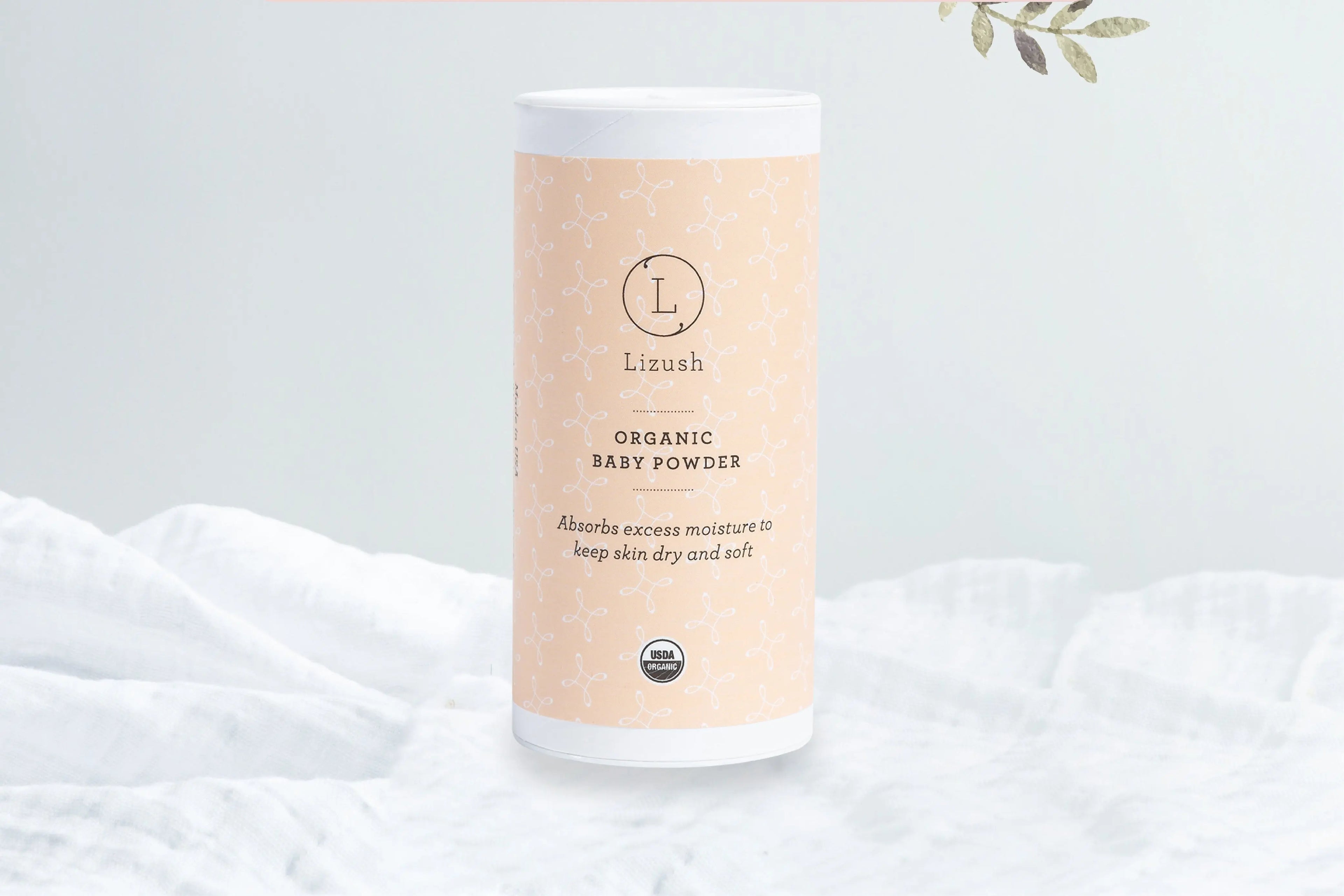 Organic Baby Powder – Talc-Free USDA Certified, Set of 2 - Natural Beauty