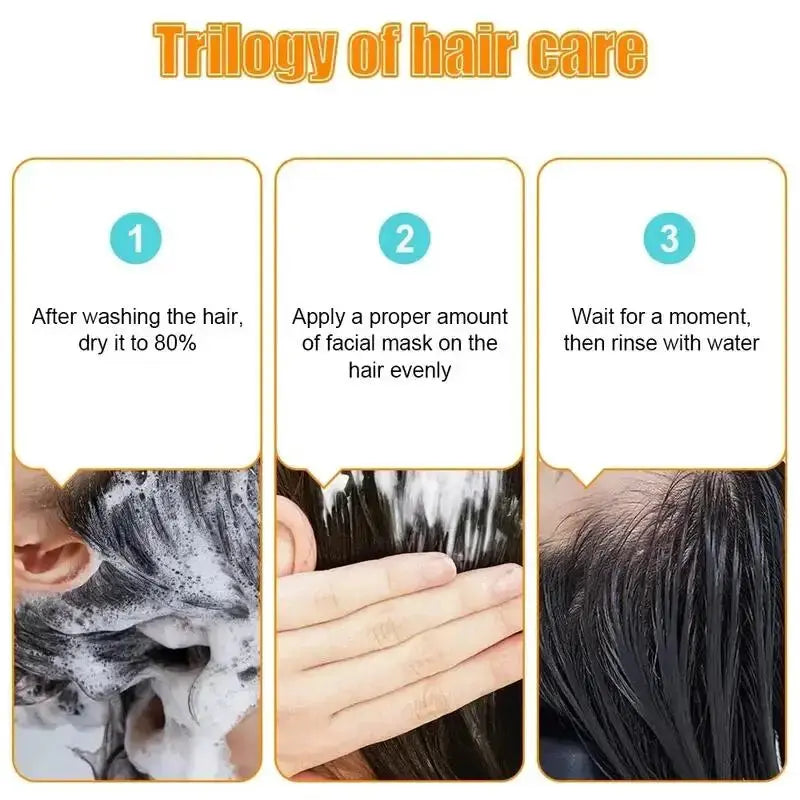 10/30/50/100/400g Magical Keratin Hair Mask 5 Seconds Repair Damaged Frizzy Hair Soft Smooth Shiny Rice Moisturizing Hair Care - Natural Beauty