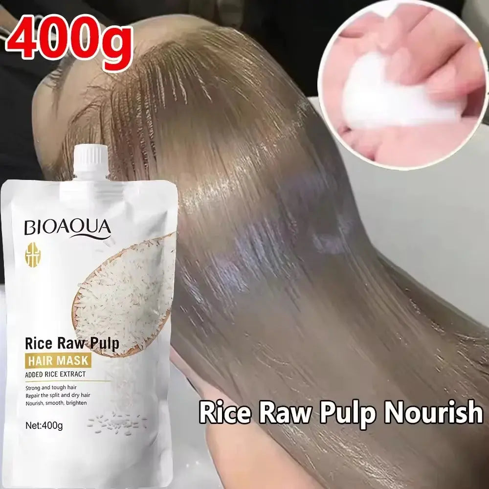 10/30/50/100/400g Magical Keratin Hair Mask 5 Seconds Repair Damaged Frizzy Hair Soft Smooth Shiny Rice Moisturizing Hair Care - Natural Beauty