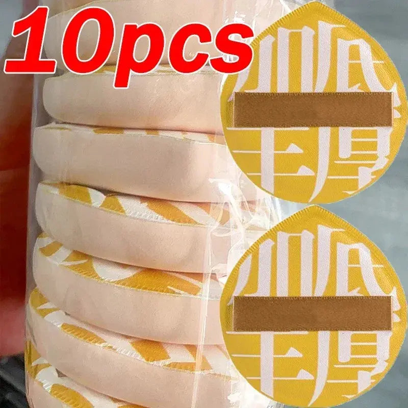 Super Thick Cosmetics Puff Large Size Concealer Foundation Sponge Cushions Wet Dry Use Face Beauty Makeup Puffs Tools XL - Natural Beauty