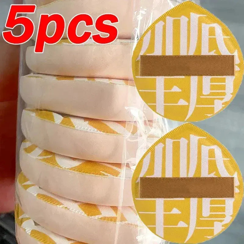 Super Thick Cosmetics Puff Large Size Concealer Foundation Sponge Cushions Wet Dry Use Face Beauty Makeup Puffs Tools XL - Natural Beauty