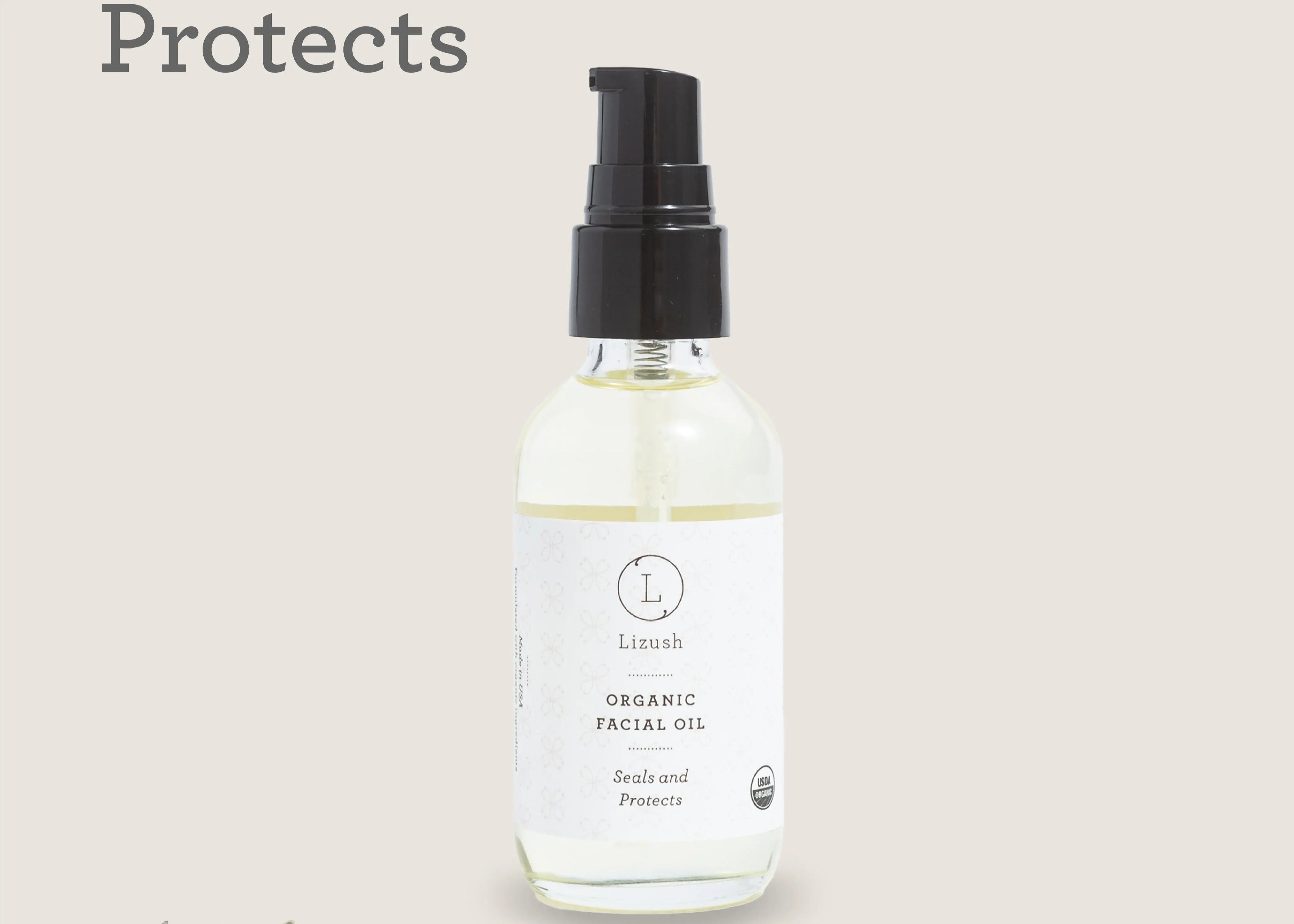 ORGANIC FACIAL OIL Seals and Protects - Natural Beauty