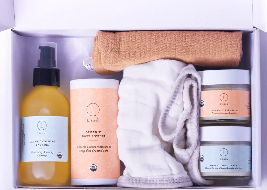 Organic full care new baby gift set - welcome little one! - Natural Beauty