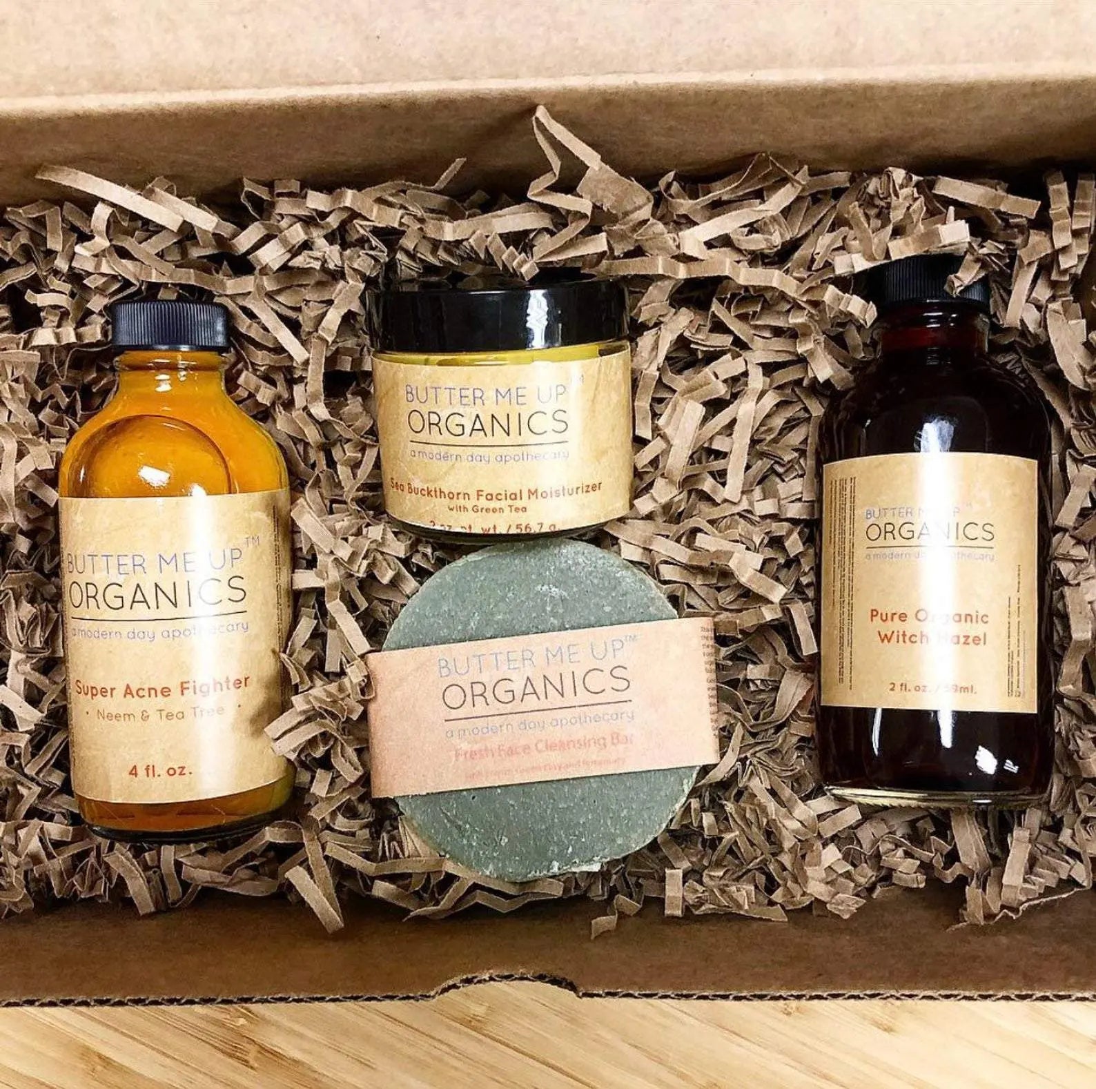 Acne Bundle / Organic Skincare / Clear Skin / Organic Acne treatment White Smokey