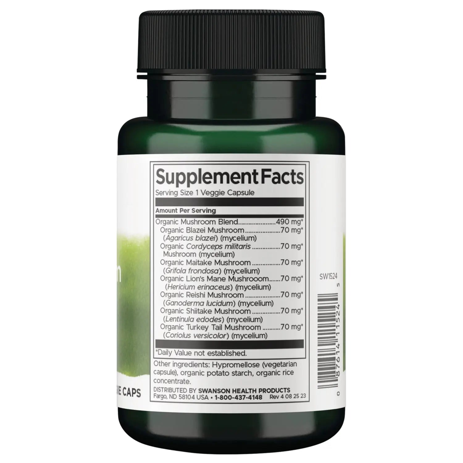 Full Spectrum 7 Mushroom Complex Swanson Vitamins
