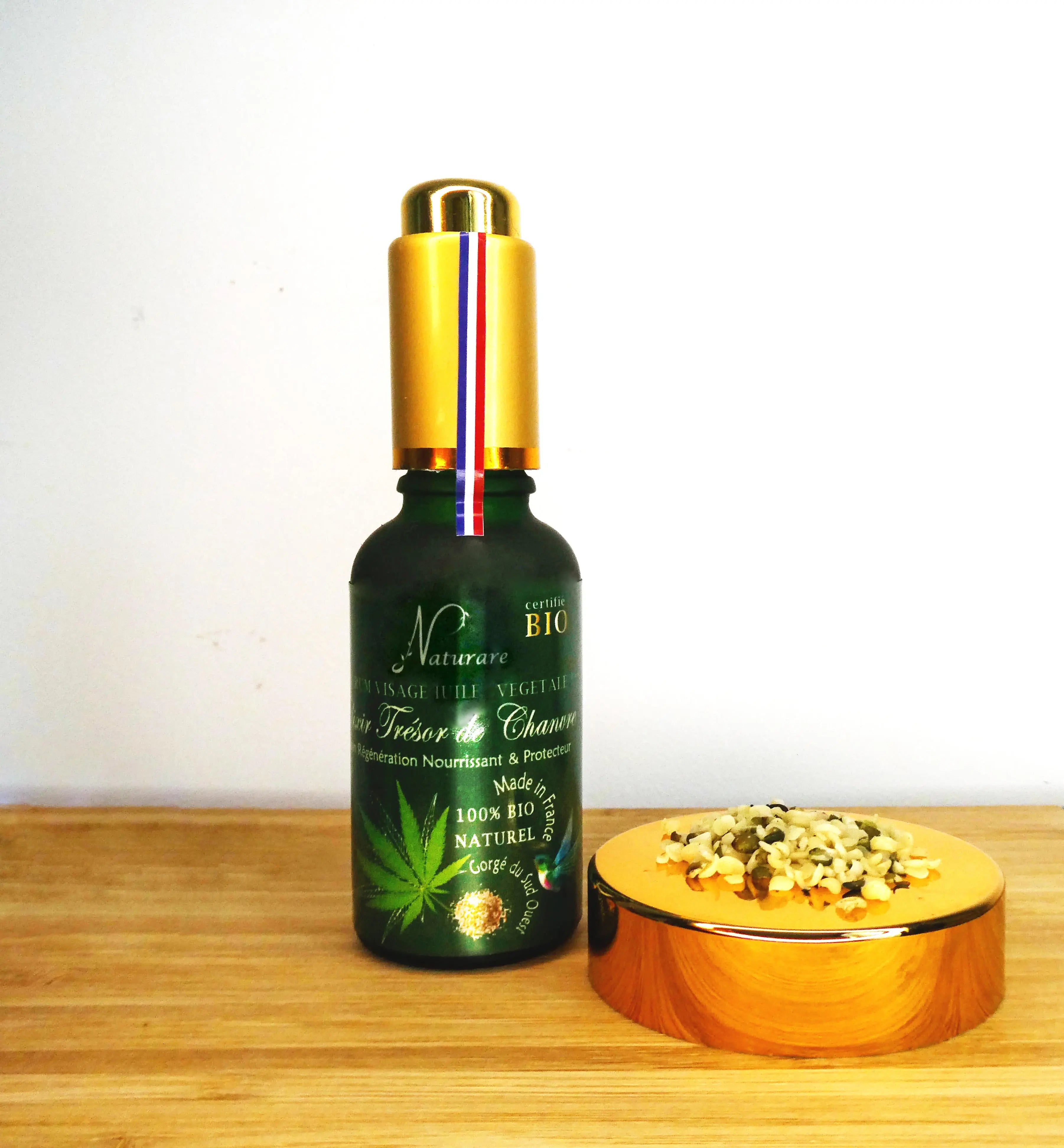 Organic Hemp Treasure Elixir Vegetable Oil Serum, Food Supplement Amber Nemesis