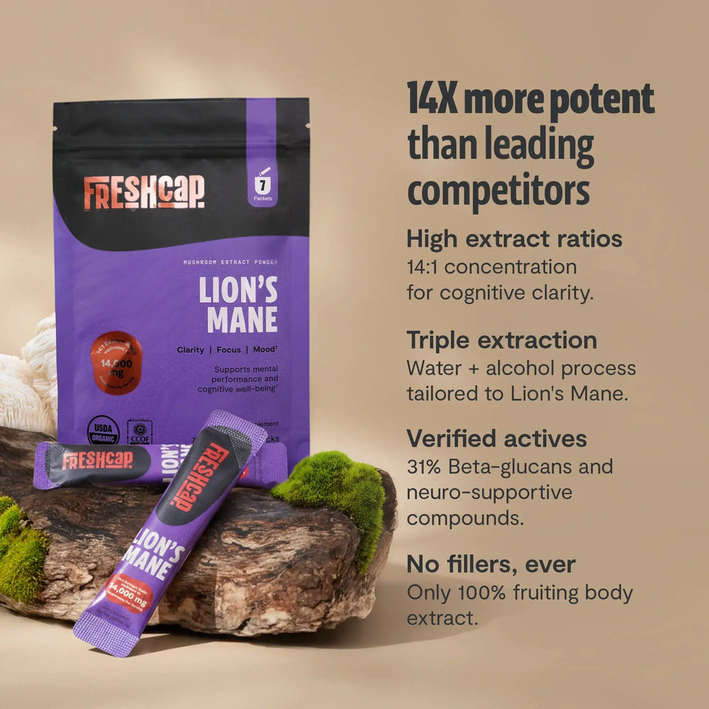 Organic Lion’s Mane Mushroom Powder FreshCap Mushrooms