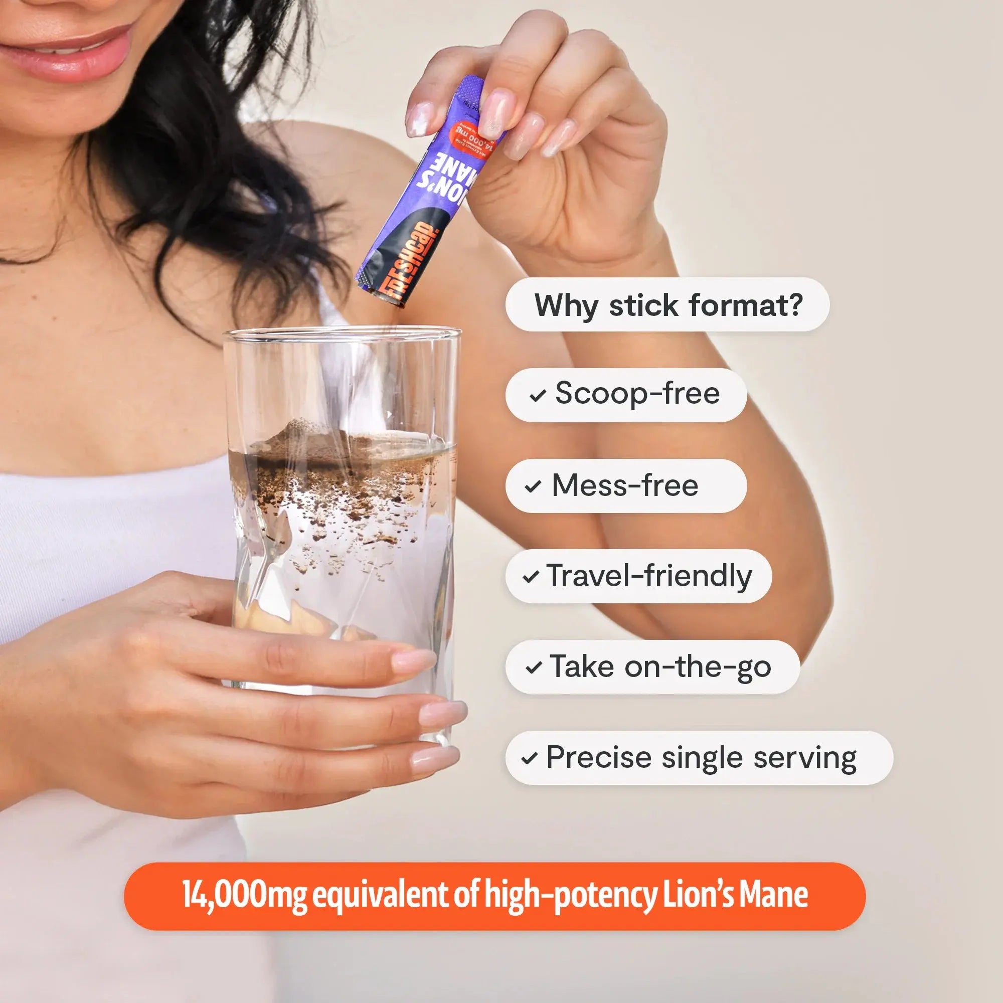 Organic Lion’s Mane Mushroom Powder FreshCap Mushrooms
