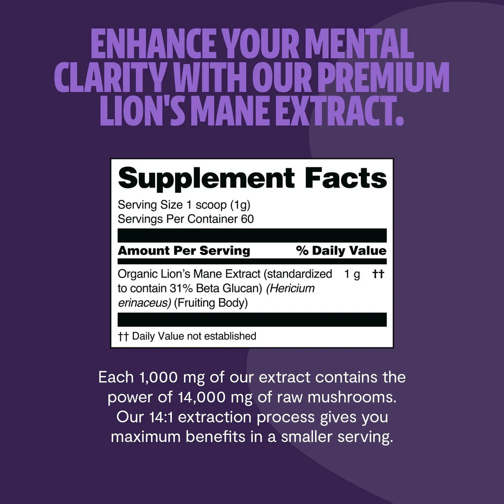 Organic Lion’s Mane Mushroom Powder FreshCap Mushrooms
