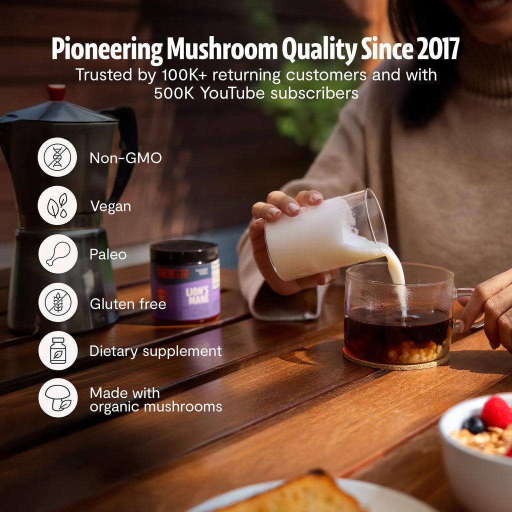 Organic Lion’s Mane Mushroom Powder FreshCap Mushrooms