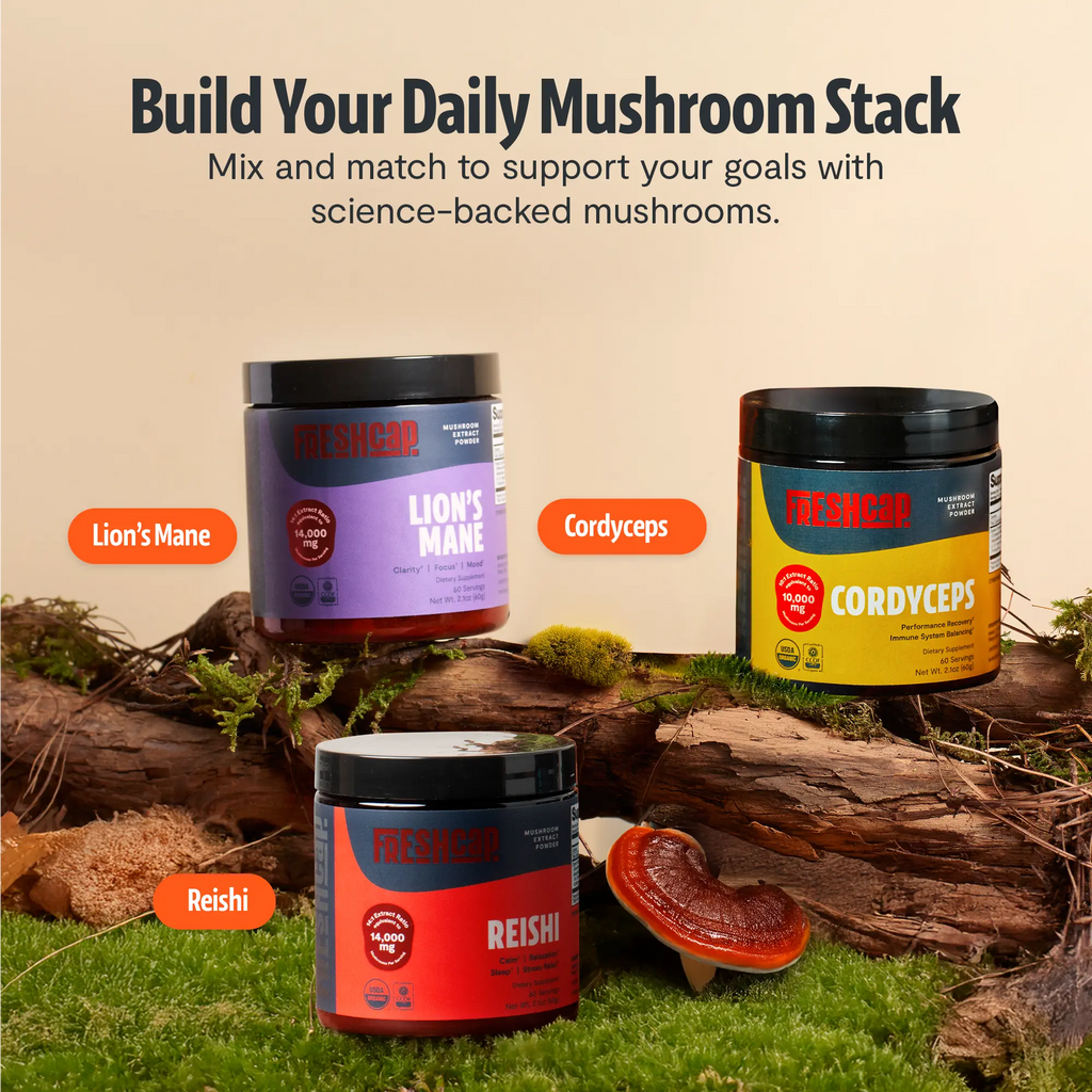 Organic Reishi Mushroom Powder FreshCap Mushrooms