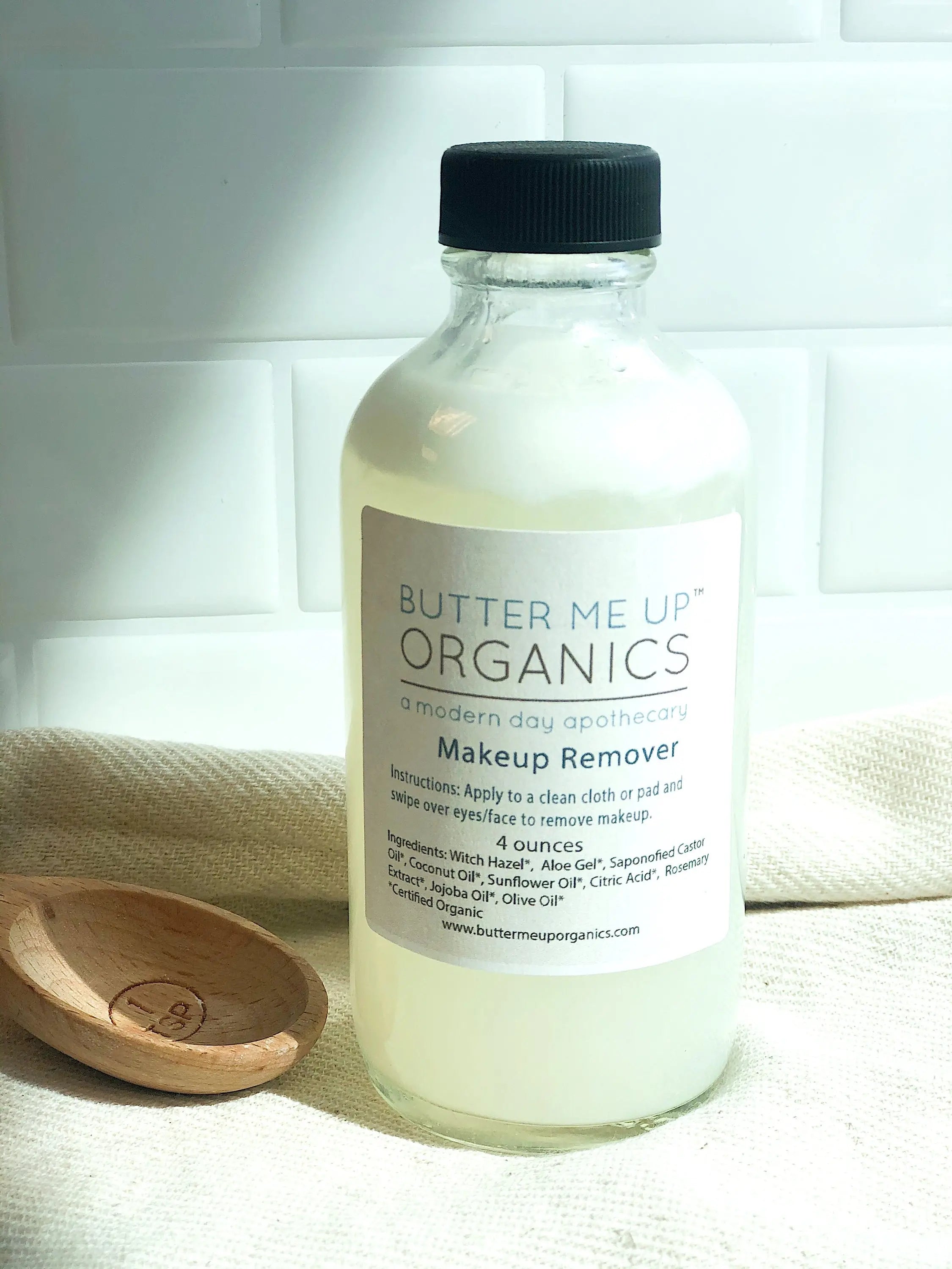 Organic Makeup Remover / Toxin Free / Gentle / Sensitive Skin / White Smokey