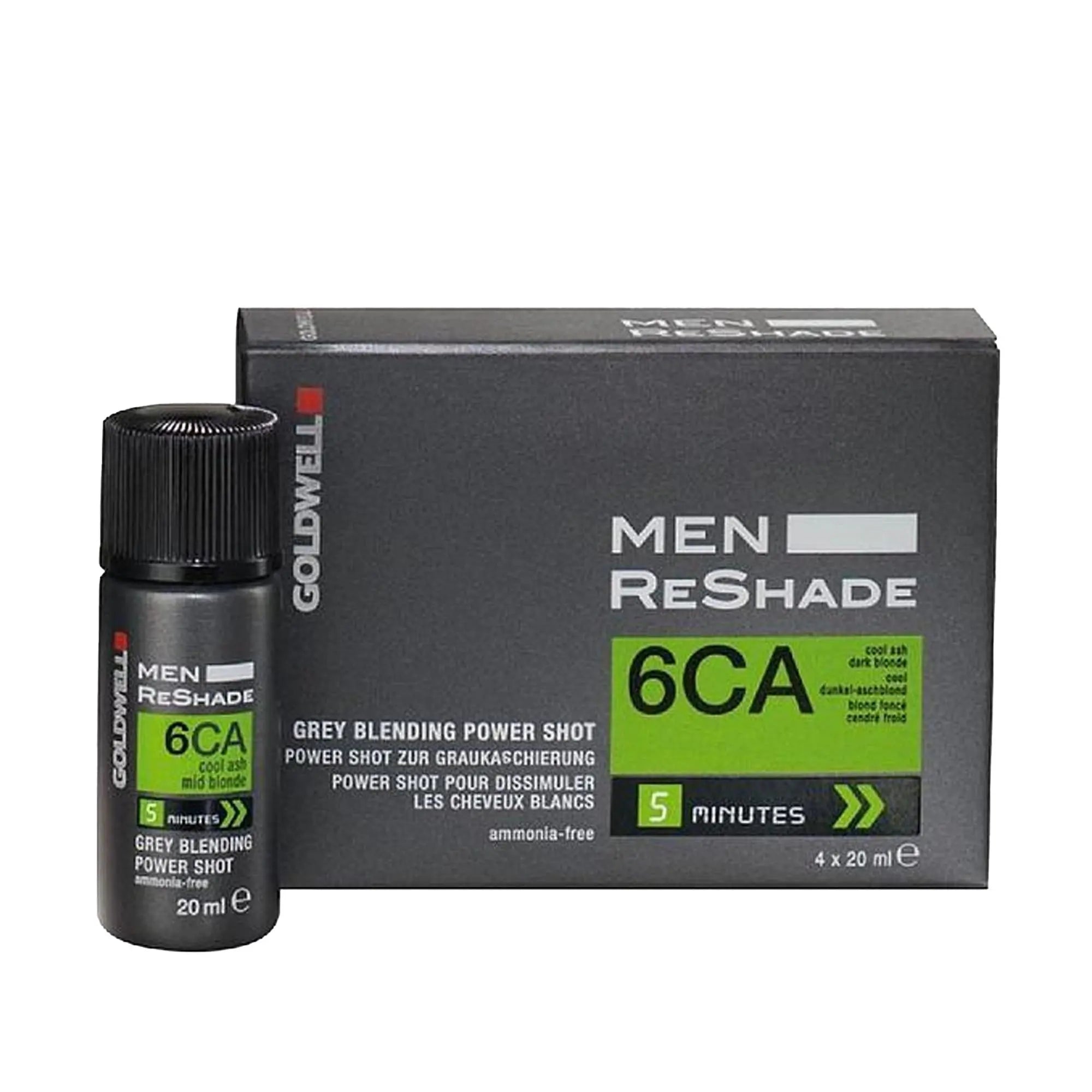 Goldwell Men's Ammonia-Free Foam Hair Dye - 4x20ml - Easy Application, Less Damage Beauty Care Bag