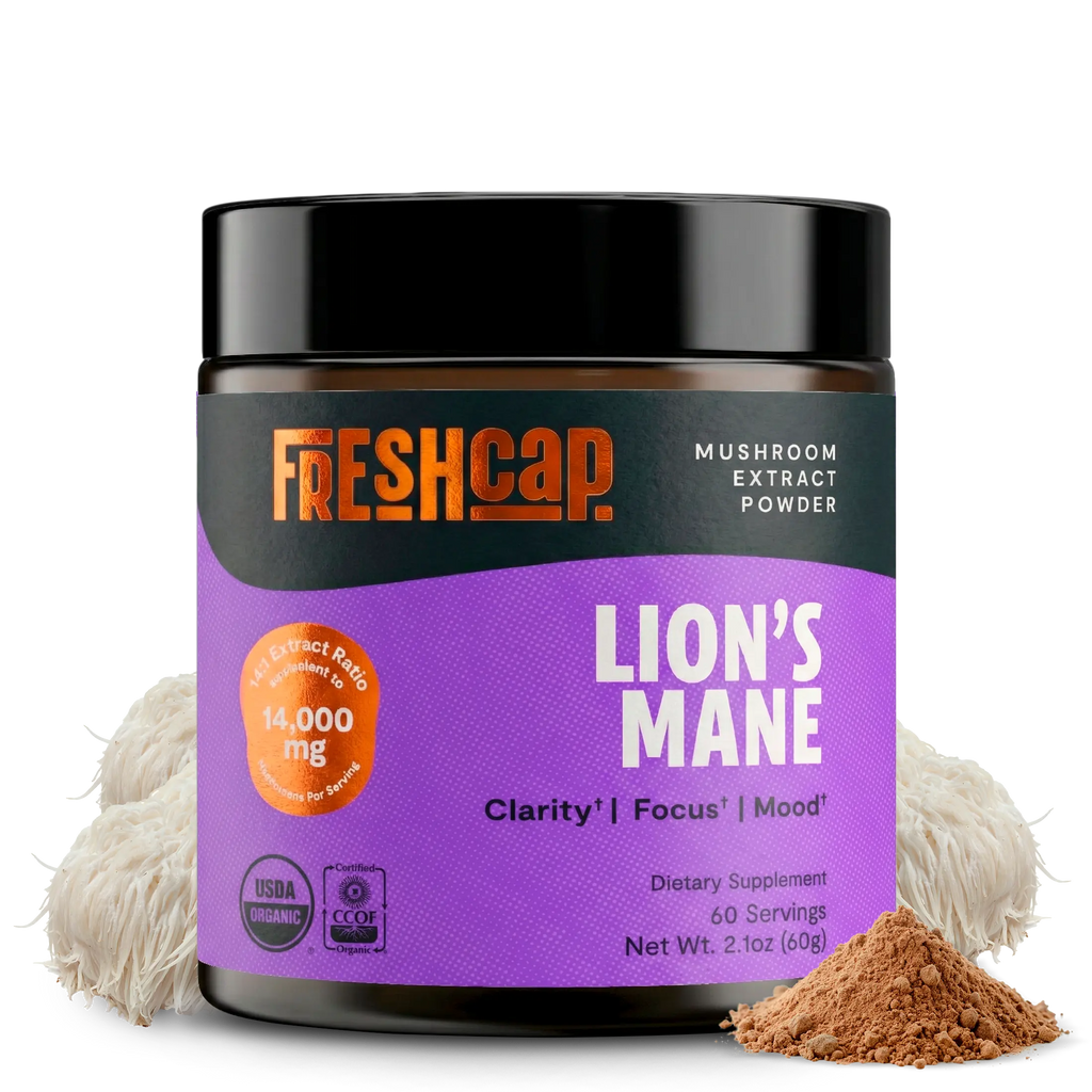 Organic Lion’s Mane Mushroom Powder FreshCap Mushrooms