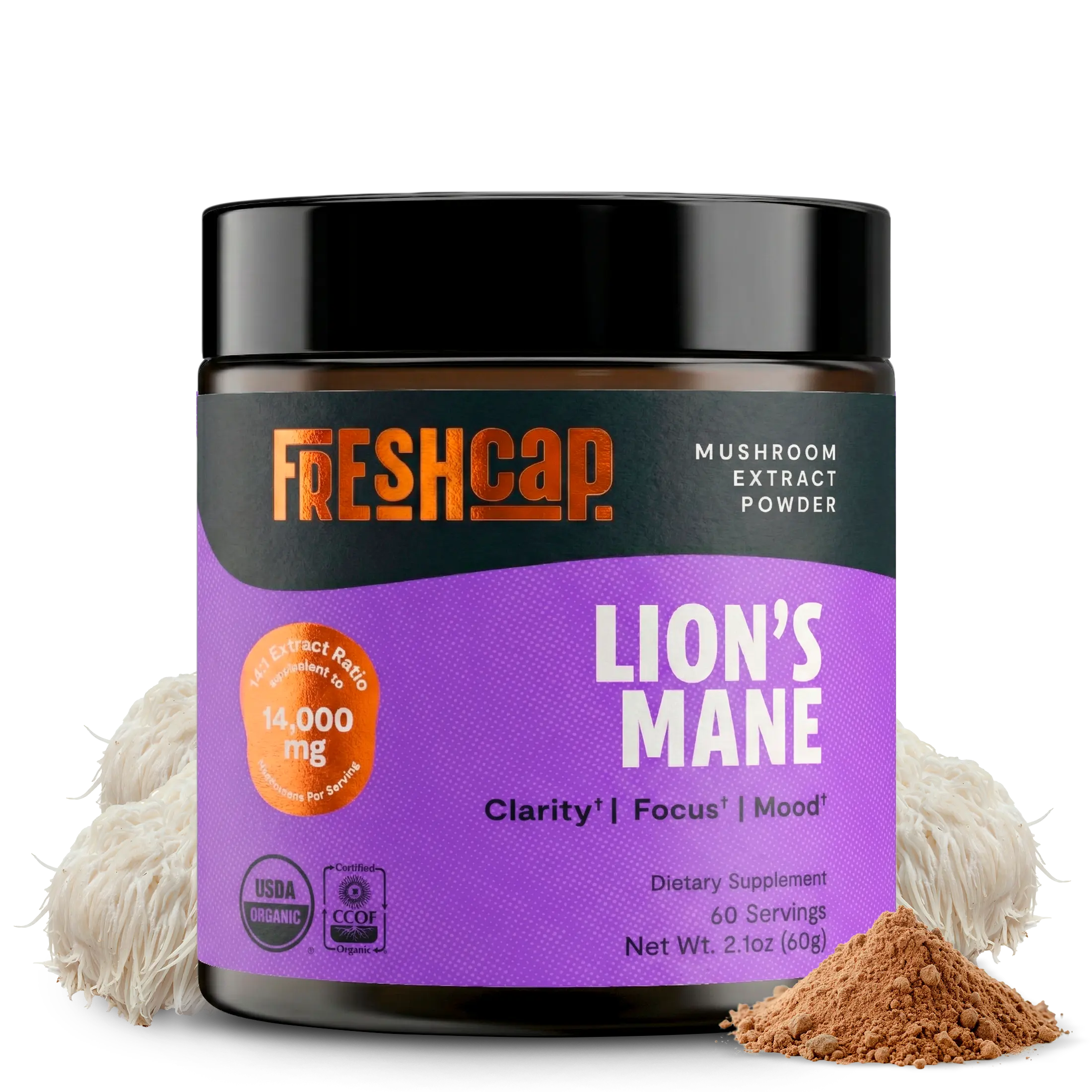Organic Lion’s Mane Mushroom Powder FreshCap Mushrooms