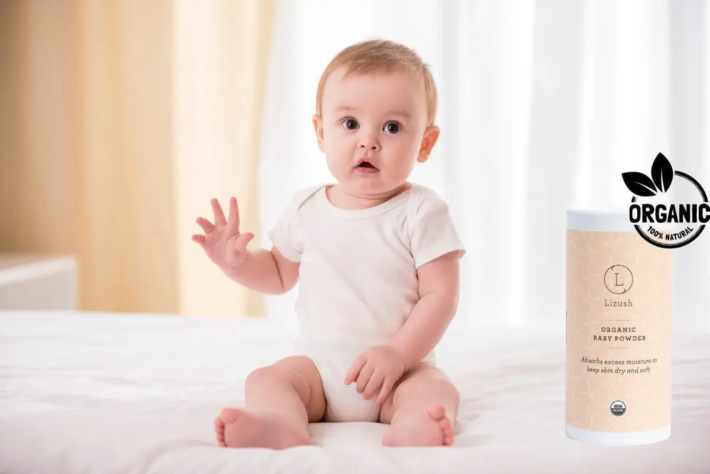 Organic Baby Powder – Talc-Free USDA Certified, Set of 2 - Natural Beauty