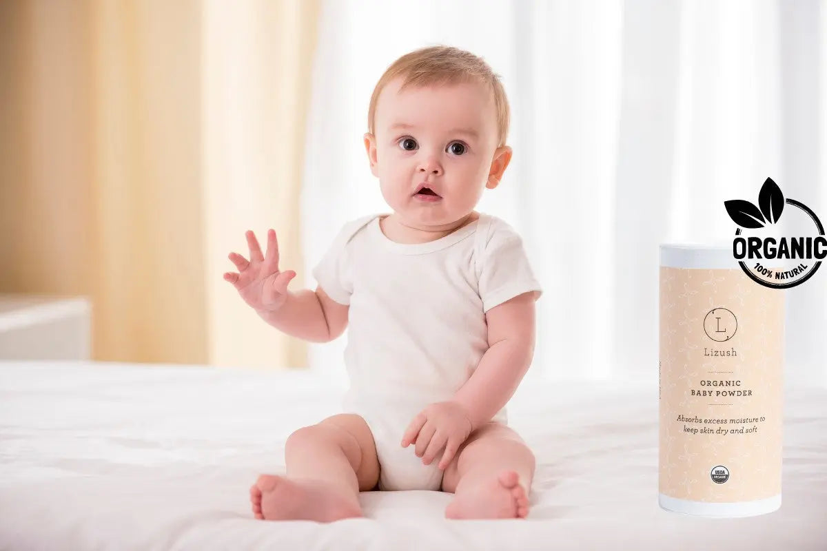 Organic Baby Powder – Talc-Free USDA Certified, Set of 2 - Natural Beauty