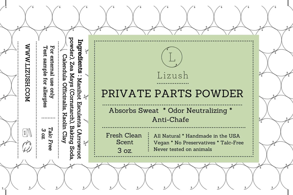 Talc-Free Intimate Body Powder – Natural Anti-Chafing Powder, Set of 2 - Natural Beauty