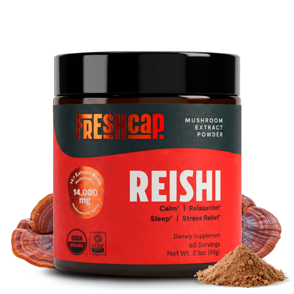 Organic Reishi Mushroom Powder FreshCap Mushrooms