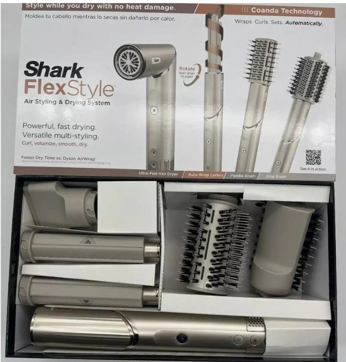 ShARK - FlexStyle Air Styling & Drying System, Powerful Hair Blow Dryer and Multi-Styler VIP Extensions