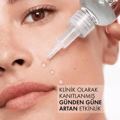 Vichy LiftActiv Supreme H.A. Epidermic Filler: Advanced Anti-Wrinkle Face & Eye Serum - Deeply Hydrating, Reduces Fine Lines, Hypoallergenic, 1.01 fl oz Beauty Care Bag