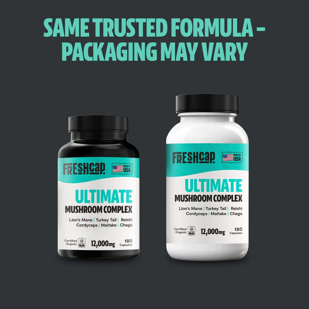 Organic Mushroom Complex Supplement Capsules FreshCap Mushrooms